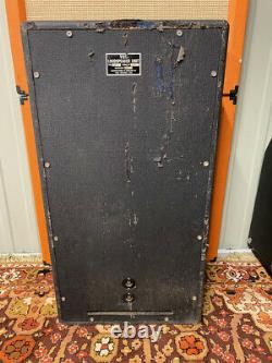 Vintage 1978 1970s Vox Fb215 2×15 Amplificateur Speaker Cabinet Avec Fane 152174