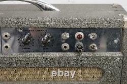 Vintage 60s Alamo Galaxie Amplificateur De Tube De Guitare Tête Et Haut-parleur Cabinet #41580