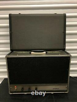 Vintage Ampex Aa-620 Hi Fi Haut-parleurs Alimentés Power Amp Suitcase Guitar Amp