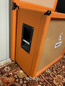 Vintage Années 1970 1975 Orange 4x12 Amplificateur Cabinet Cab Celestion T1217 G12 Speaker