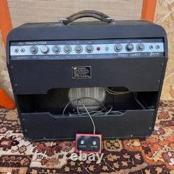 Vintage Burns Orbit 3 des années 1960, combo d’amplificateur pour guitare 3x10, sans haut-parleurs, avec pédale