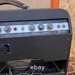 Vintage Burns Orbit 3 des années 1960, combo d’amplificateur pour guitare 3x10, sans haut-parleurs, avec pédale