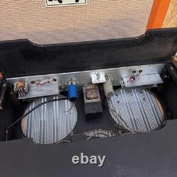 Vintage Burns Orbit 3 des années 1960, combo d’amplificateur pour guitare 3x10, sans haut-parleurs, avec pédale