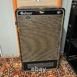 Vintage Des Années 1960 Selmer 50 Goliath 1x18 Guitar Bass Speaker Cabinet Celestion G18c
