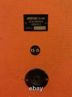 Vintage Orange 4x12 Enceinte 1972 Celestion G12h